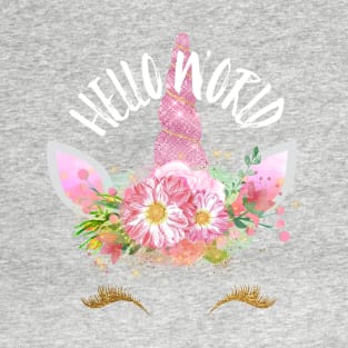 Hello World Unicorn T-Shirt